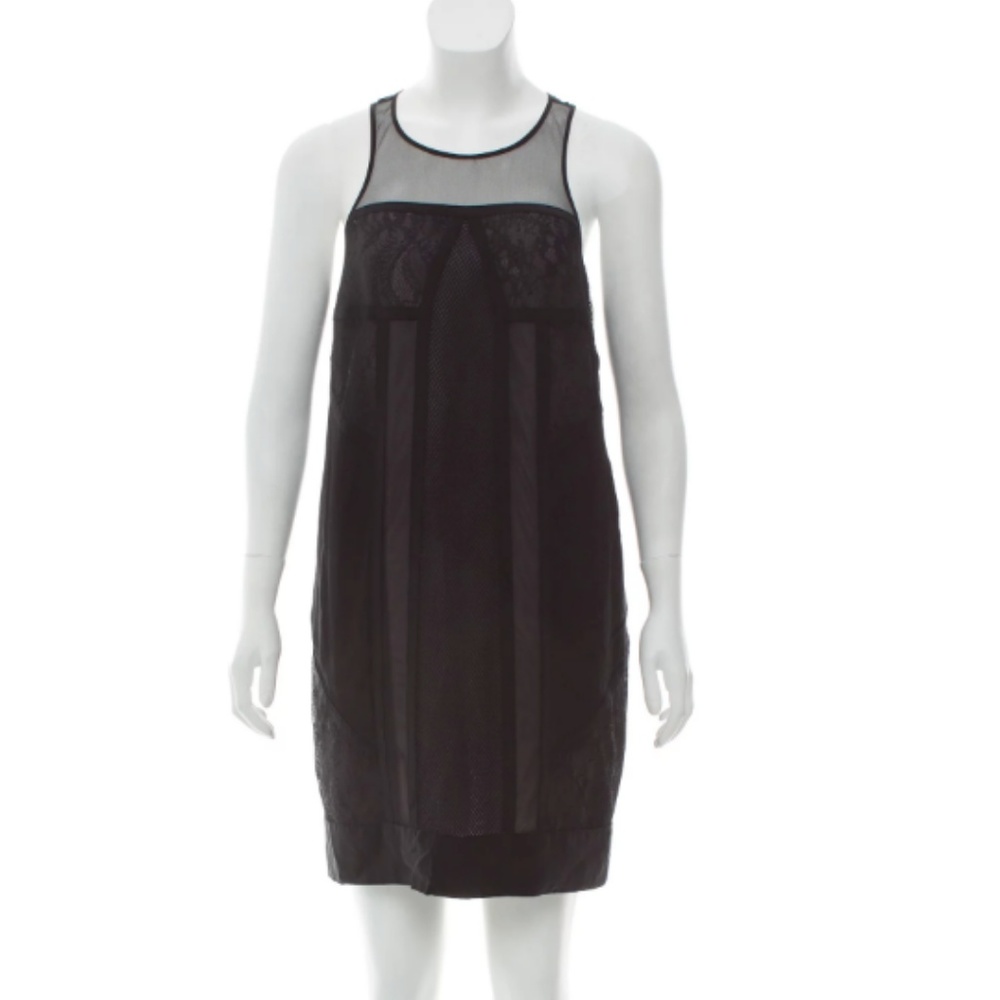 WHISTLES Mesh Lace Shift Dress